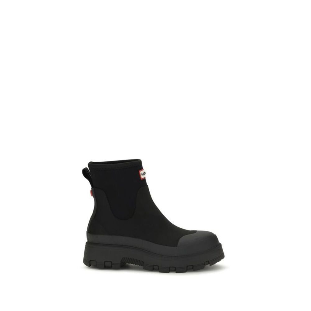 Hunter Black Rubber Chelsea Women's Boots